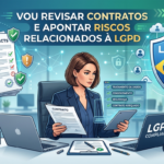 Eu vou revisar contratos e apontar riscos relacionados à Lgp...