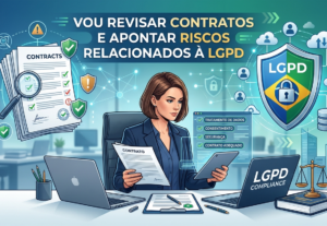 Eu vou revisar contratos e apontar riscos relacionados à Lgp...