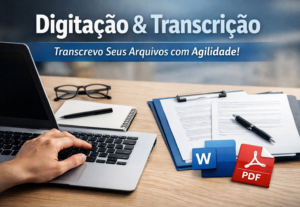 Eu vou fazer Digitação e Transcrição Rápida.