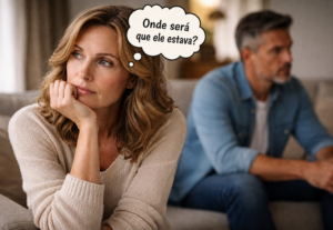 Eu vou revelar se o seu marido está onde diz estar
