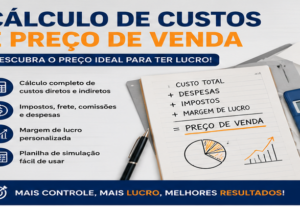 Eu vou calcular custos e formar o preço ideal de venda