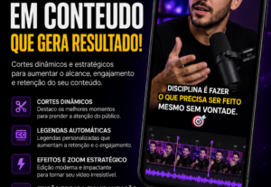 Eu vou Transformar vídeos em cortes virais