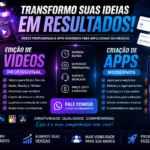 Eu vou editar o seus vídeos e farei o seu app