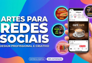 Eu vou criar artes para feed ou stories do instagram/faceboo...
