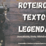 Eu vou escrever roteiros, posts ou legendas para suas mídias