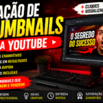 Eu vou fazer Criação de thumbnails virais para YouTube