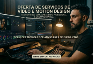 Eu vou fazer Motion design e edição de vídeo