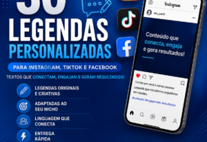 Eu vou Criar 30 legendas personalizadas para redes sociais