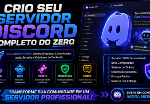 Eu vou Fazer servidor de Discord totalmente do zero