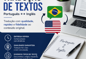 Eu vou Fazer tradução de textos com rapidez e qualidade.