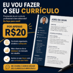 Eu vou fazer o seu currículo te garantir um emprego
