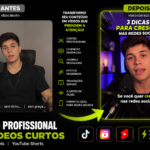Eu vou editar vídeos para TikTok, Reels e Shorts