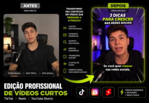 Eu vou editar vídeos para TikTok, Reels e Shorts