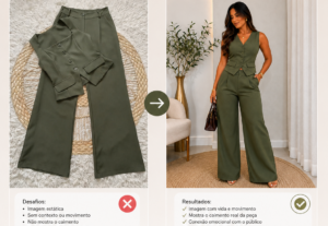 Eu vou criar uma modelo de IA com a foto da roupa que enviar