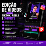 Eu vou Editar seus vídeos para TikTok, Instagram e YouTube