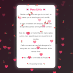 Eu vou entregar uma carta com puzzle de dia dos namorados