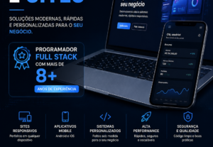 Eu vou criar seu site ou aplicativo