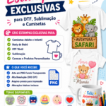 Eu vou Criar estampas DTF, sublimação e logo