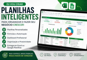 Eu vou criar planilhas para organizar seu negócio