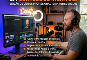 Eu vou fazer edição e cortes de videos