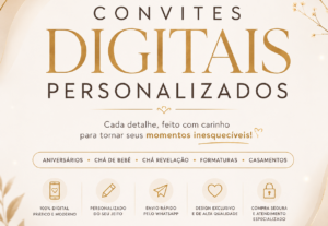 Eu vou criar um convite digital personalizado