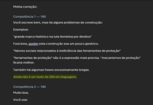 Eu vou corrigir uma redação do enem pra você