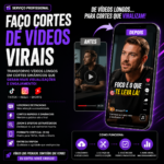 Eu vou Fazer cortes de vídeos para TikTok, Reels e Shorts