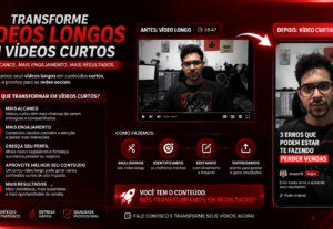 Eu vou criar cortes do seu vídeo para gerar engajamento