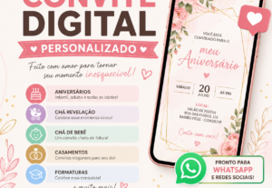 Eu vou criar um convite digital personalizado