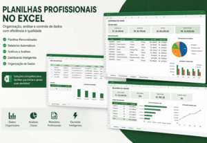 Eu vou realizar serviços administrativos, Excel e digitação
