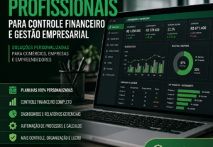 Eu vou fazer Planilhas para gerenciamento financeiro