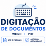 Eu vou digitar seus textos em Word ou PDF