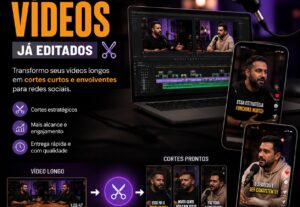 Eu vou Fazer cortes de vídeos já editados