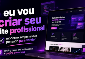 Eu vou fazer um site profissional muito barato para você