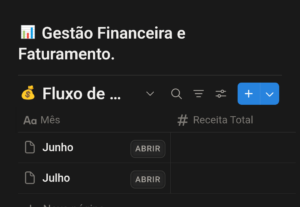 Eu vou organizar o fluxo de caixa e a gestão do seu negócio