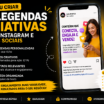 Eu vou criar 10 legendas criativas para Redes sociais