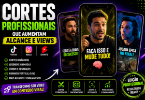 Eu vou Criar cortes profissionais que aumentam alcance e vie...