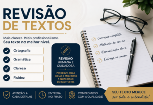 Eu vou revisar e corrigir seu texto