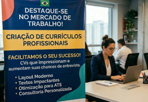 Eu vou fazer seu currículo profissional e organizado em 24h