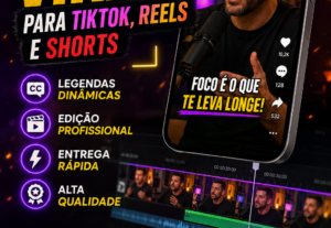 Eu vou criar clips virais e cortes profissionais