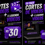 Eu vou Fazer cortes para tiktok e YouTube shorts para você