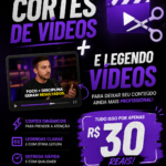 Eu vou Fazer cortes para tiktok e YouTube shorts para você