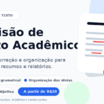 Eu vou revisar e organizar seu texto acadêmico