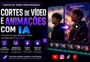 Eu vou criar cortes profissionais e animar suas imagens