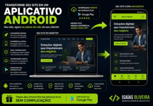 Eu vou converter seu site em aplicativo na Google Play