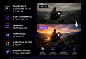 Eu vou fazer Edição de videos curtos