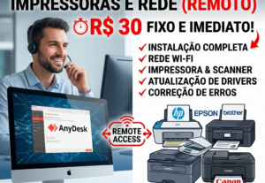 Eu vou instalar sua impressora em 10 minutos