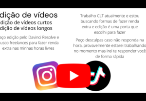 Eu vou fazer edições de vídeo curtos ou longos