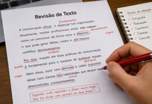 Eu vou revisar e corrigir seu texto