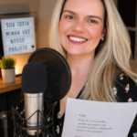 Eu vou Gravar sua locução com voz feminina clara e natural